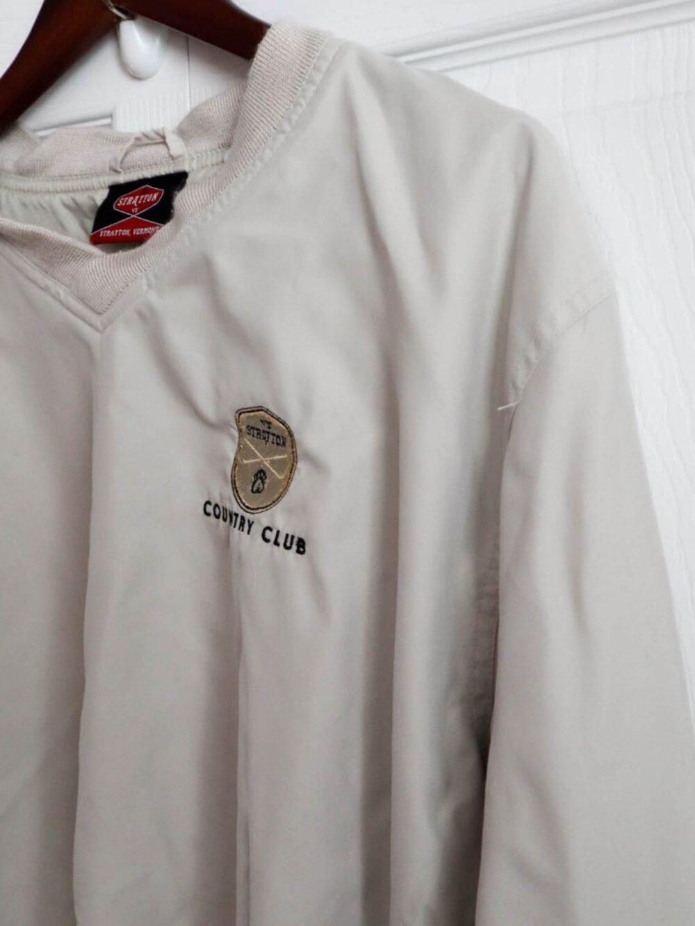 Stratton Vermont Country Club Men's Golf Pullover Windbreaker Jacket Sz Medium - Picture 4 of 9